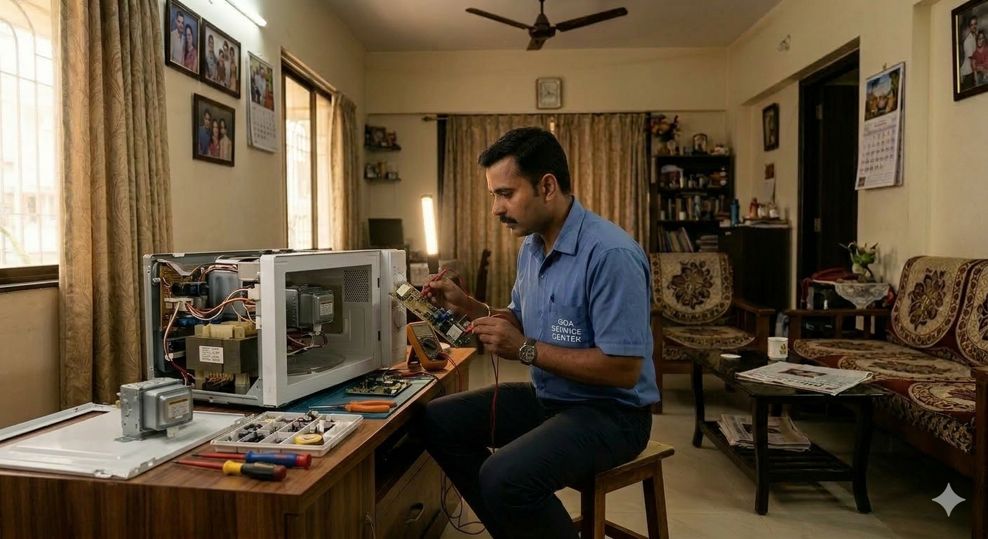 Goa Service Center, We Provide Comprehensive Repair Solutions for All Major Home Appliances, Regardless of the Brand or Model: While Many Repair Services Come and Go, Our 20-year Journey is Built on a Foundation of Technical Mastery and Customer Loyalty. We Use the Latest Technologies and Upgraded Tools to Repair the Damaged Part of the Washing Machine, Microwave Oven, Refrigerator, Ac, and Dish Washer Led/lcd Tv, Designed and Developed by Industry Leaders. In the Present Scenario, Home Appliance Repair Services is Not an Issue for the People Staying in Goa