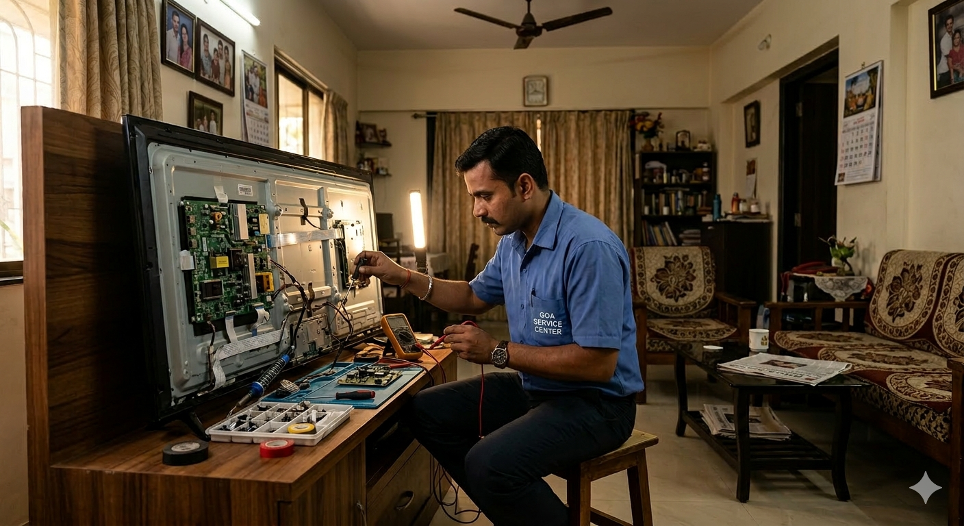 Goa Service Center, We Provide Comprehensive Repair Solutions for All Major Home Appliances, Regardless of the Brand or Model: While Many Repair Services Come and Go, Our 20-year Journey is Built on a Foundation of Technical Mastery and Customer Loyalty. We Use the Latest Technologies and Upgraded Tools to Repair the Damaged Part of the Washing Machine, Microwave Oven, Refrigerator, Ac, and Dish Washer Led/lcd Tv, Designed and Developed by Industry Leaders. In the Present Scenario, Home Appliance Repair Services is Not an Issue for the People Staying in Goa