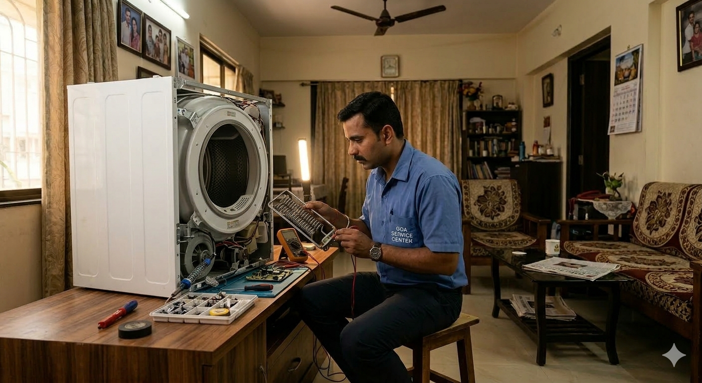 Goa Service Center, We Provide Comprehensive Repair Solutions for All Major Home Appliances, Regardless of the Brand or Model: While Many Repair Services Come and Go, Our 20-year Journey is Built on a Foundation of Technical Mastery and Customer Loyalty. We Use the Latest Technologies and Upgraded Tools to Repair the Damaged Part of the Washing Machine, Microwave Oven, Refrigerator, Ac, and Dish Washer Led/lcd Tv, Designed and Developed by Industry Leaders. In the Present Scenario, Home Appliance Repair Services is Not an Issue for the People Staying in Goa