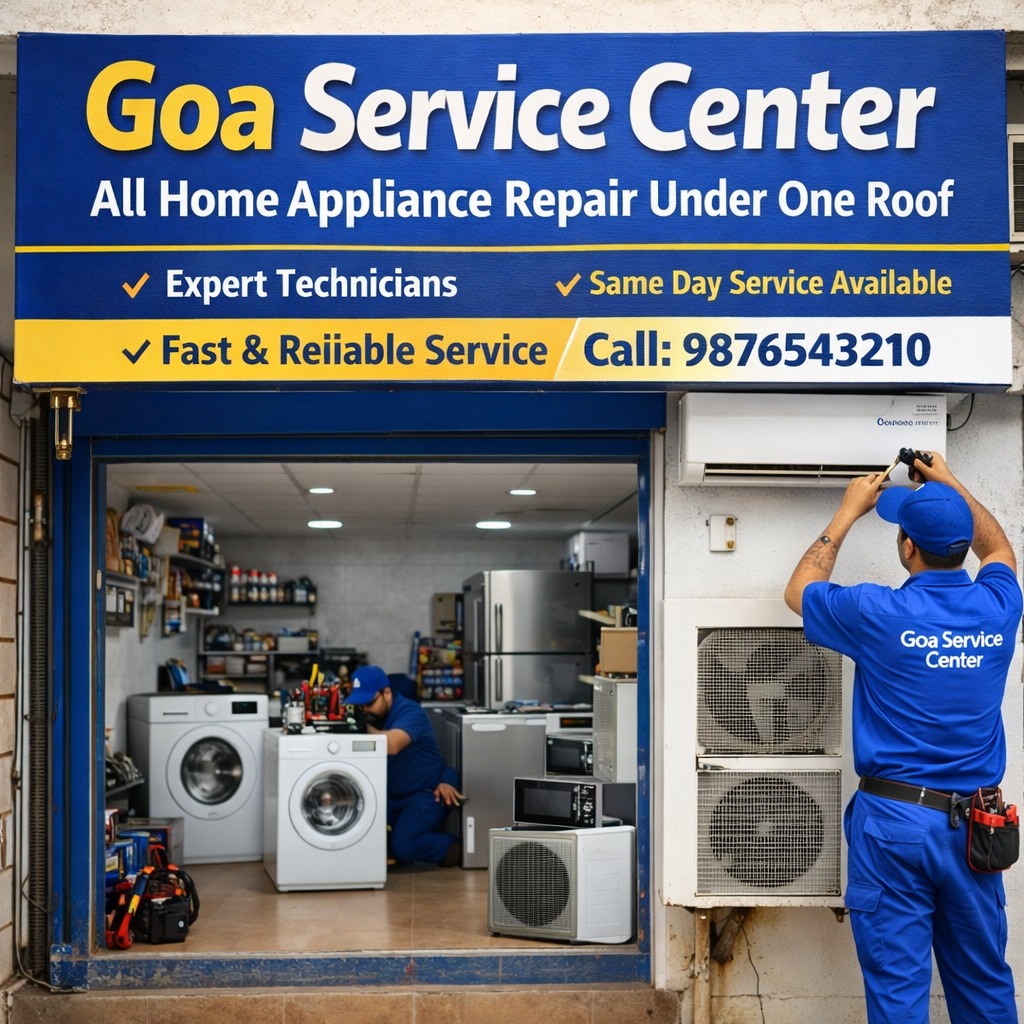 Goa Service Center, We Provide Comprehensive Repair Solutions for All Major Home Appliances, Regardless of the Brand or Model: While Many Repair Services Come and Go, Our 20-year Journey is Built on a Foundation of Technical Mastery and Customer Loyalty. We Use the Latest Technologies and Upgraded Tools to Repair the Damaged Part of the Washing Machine, Microwave Oven, Refrigerator, Ac, and Dish Washer Led/lcd Tv, Designed and Developed by Industry Leaders. In the Present Scenario, Home Appliance Repair Services is Not an Issue for the People Staying in Goa